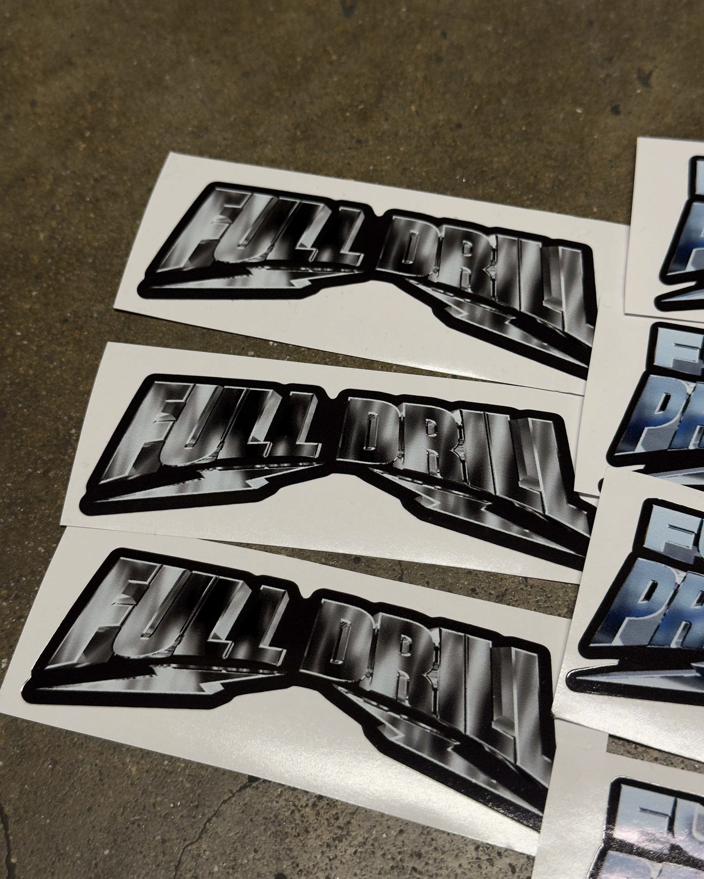 Full Drill Stickers (x9)